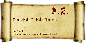 Moczkó Róbert névjegykártya